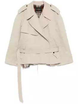 Укороченный тренч BALENCIAGA, нейтральный