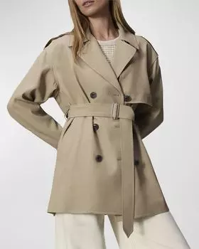 Укороченный тренч Beverly Rag & Bone, цвет Tan