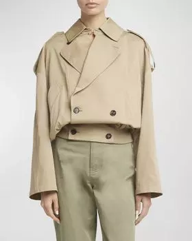 Укороченный тренч Loewe, цвет Kraft Beig