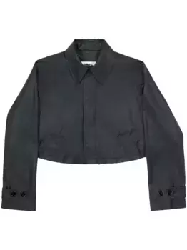 Укороченный тренч MM6 Maison Margiela, черный