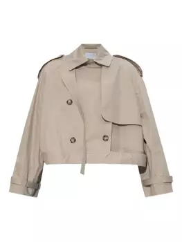 Укороченный тренч Stella McCartney, нейтральный