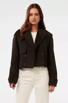 Укороченный тренчкот Fifi Forever New, коричневый