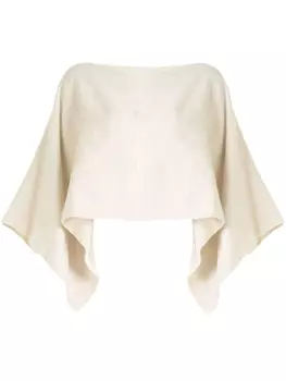 Укороченный трикотажный топ VOZ, белый