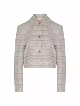 Укороченный твидовый жакет Valentino Garavani, мультиколор