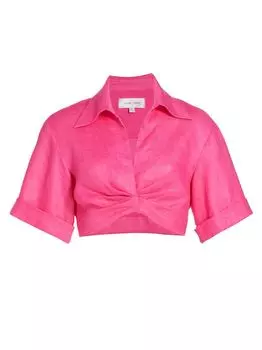 Укороченный твист-топ Uzen Ronny Kobo, розовый