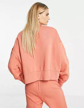 Укороченный укороченный свитшот Nike Mini Swoosh цвета корень марены