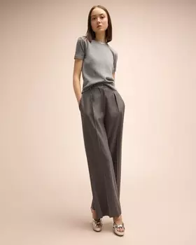 Укороченный вязаный свитер с короткими рукавами, украшенный стразами Valentino Garavani