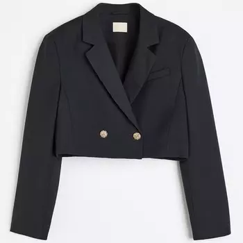 Укороченный жакет H&amp;M, черный