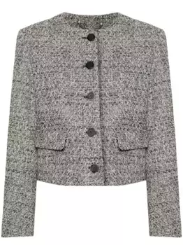 Укороченный жакет из букле GOLDEN GOOSE, черный