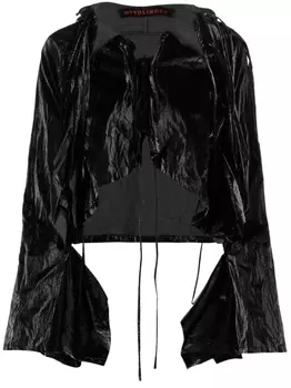 Укороченный жакет с жатым эффектом Ottolinger, черный