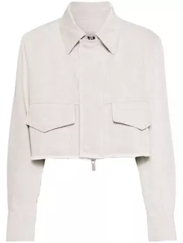 Укороченный жакет System, бежевый