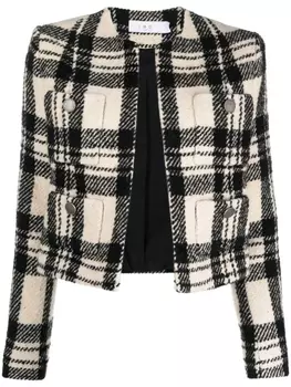 Укороченный жакет Xelina в клетку IRO, черный