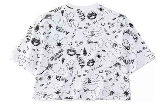 Укороченный женский топ Life Collection Snowflake White Anta