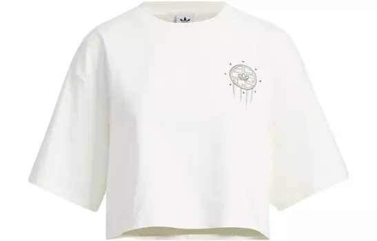 Укороченный женский топ TOC Off White Adidas Originals