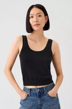 Укороченный жилет Cashsoft Gap, черный