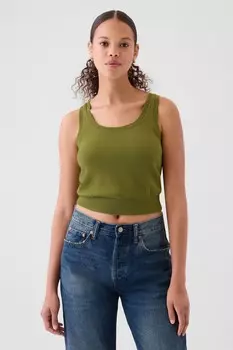 Укороченный жилет Cashsoft Gap, зеленый