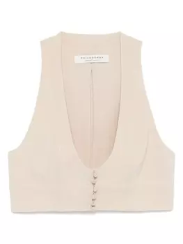Укороченный жилет Philosophy Di Lorenzo Serafini, нейтральный
