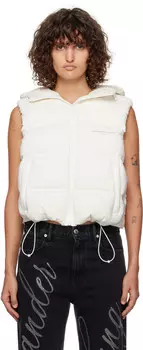 Укороченный жилет с капюшоном Off-White Alexander Wang