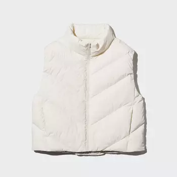 Укороченный жилет Uniqlo Pufftech, 01 белый