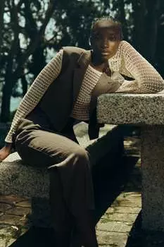 Укороченный жилет Zara, хаки