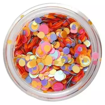 Украшение для ногтей 1 Оранжевый Claresa Confetti