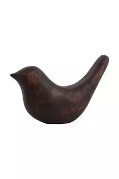 Украшение настоящего времени Статуя птицы Long Tale Up Present Time, коричневый