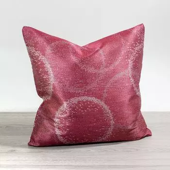 Украшение подушки от Lysel - бордо, дизайн кольца 50х50, чехол на подушку из полиэстера, декоративная подушка