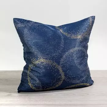 Украшение подушки от Lysel - дизайн синего кольца 50х50, чехол на подушку из полиэстера, декоративная подушка