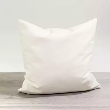 Украшение подушки от Lysel - кремовая декоративная подушка Velvetia 40x40 полиэстер наволочка