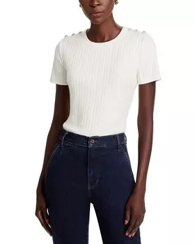 Украшенная футболка Draya Veronica Beard, белый