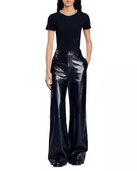 Украшенная футболка Sandro Rimini, черный