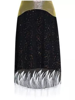 Украшенная юбка миди Tory Burch, розовый