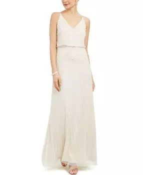 Украшенное блузонное платье Adrianna Papell, мульти