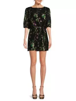 Украшенное мини-платье Anjy Ba&Sh, цвет Noir