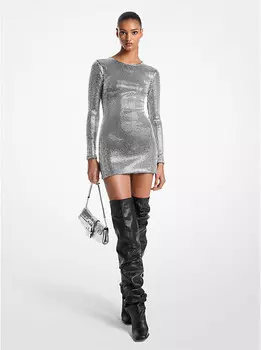 Украшенное платье-акваланг Michael Kors, черный