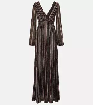 Украшенное платье макси Missoni, мультиколор