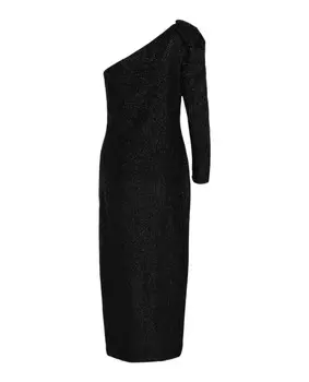 Украшенное вечернее платье Versace, черный