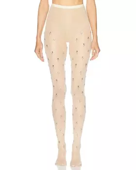 Украшенные Колготки Rabanne, розовый