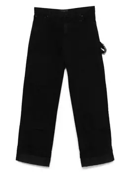 Украшенные рабочие джинсы Simone Rocha, черный