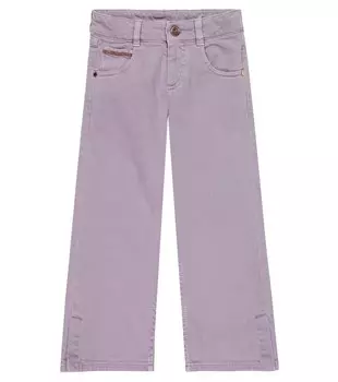 Украшенные расклешенные джинсы Brunello Cucinelli, фиолетовый
