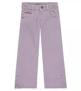Украшенные расклешенные джинсы Brunello Cucinelli, фиолетовый