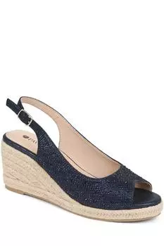 Украшенные сандалии-эспадрильи Pavers, синий