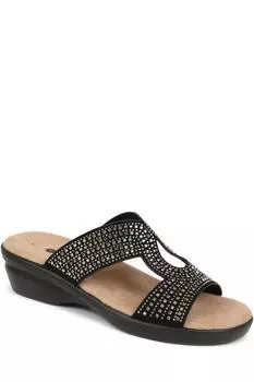 Украшенные сандалии-мюли Pavers, черный