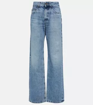 Украшенные широкие джинсы BRUNELLO CUCINELLI, синий