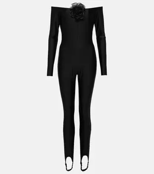 Украшенный комбинезон из джерси GIUSEPPE DI MORABITO, черный