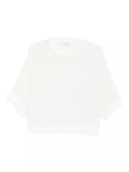 Украшенный свитер Peserico, белый