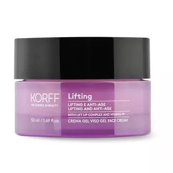 Укрепляющий гель-крем для лица lifting 40-76 lifting and anti-aging gel face cream Korff, 50 мл