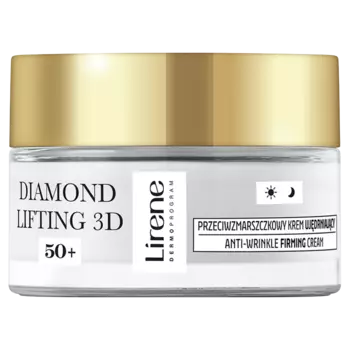 Укрепляющий крем для лица от морщин 50+ для дня и ночи Lirene Diamond Lifting 3D, 50 мл