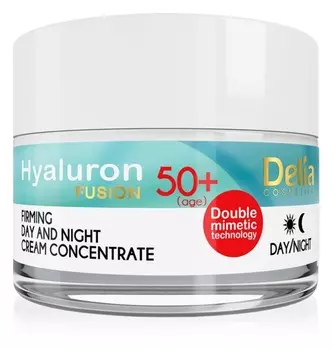 Укрепляющий крем против морщин Delia Cosmetics Hyaluron Fusion 50+