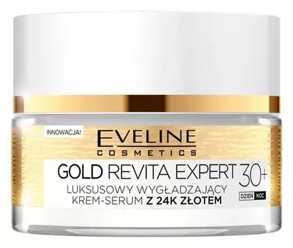 Укрепляющий разглаживающий крем с золотом Eveline Cosmetics Gold Revita Expert